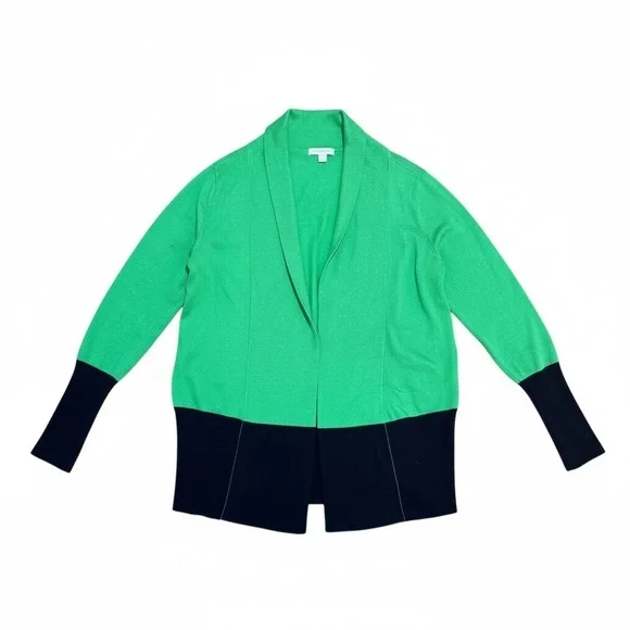 New York & Company Green & Blue Cardigan Sweater | Size M - Picture 4 of 9